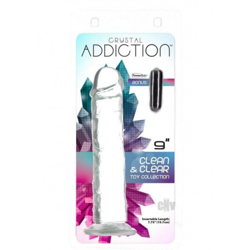 Addiction Crystal Addiction 9 Clear - Harness & Dong Sets