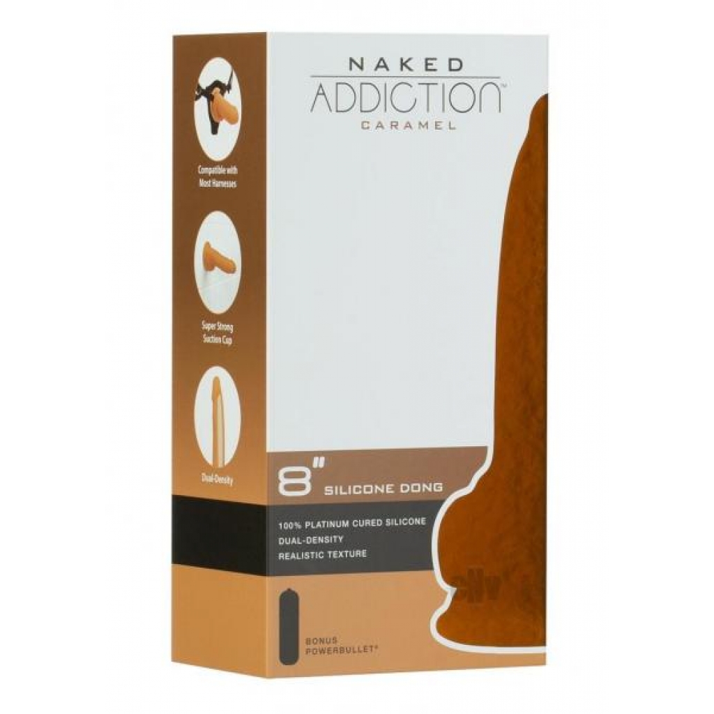 Naked Addiction Silicone Dong 8 Caramel - Realistic Dildos & Dongs