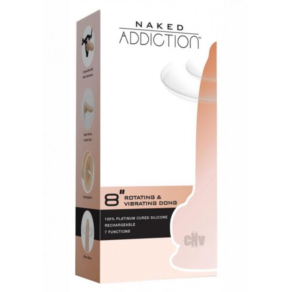 Naked Addiction Rotate And Vibrate Dong - Realistic