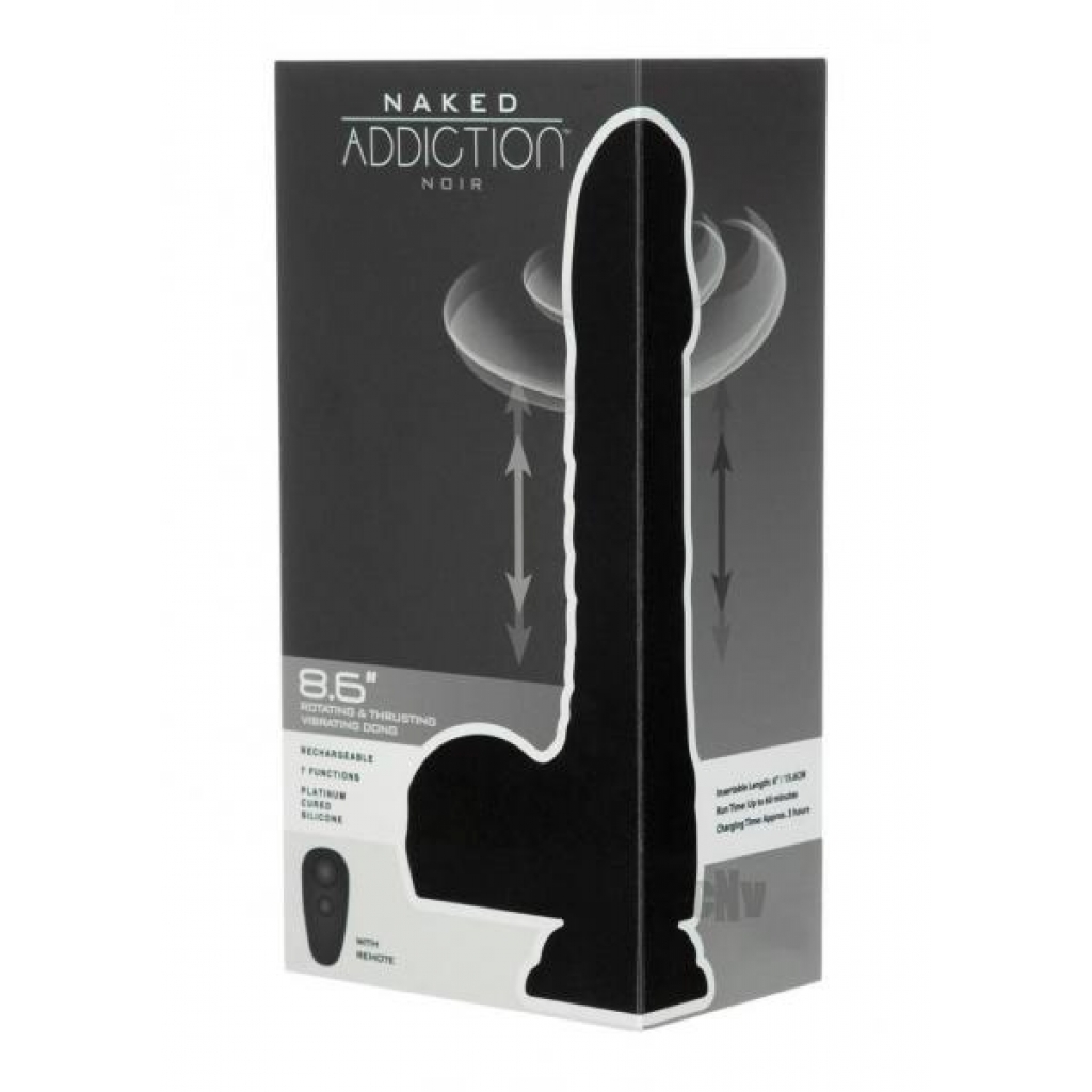 Naked Addiction Rotate Thrust 8.6 Noir - Realistic Dildos & Dongs