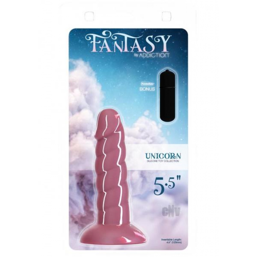 Addiction Fantasy Unicorn Dong 5.5 Pink - Realistic Dildos & Dongs