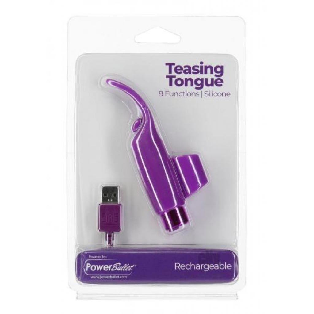 Powerbullet Teasing Tongue Purple - Finger Vibrators