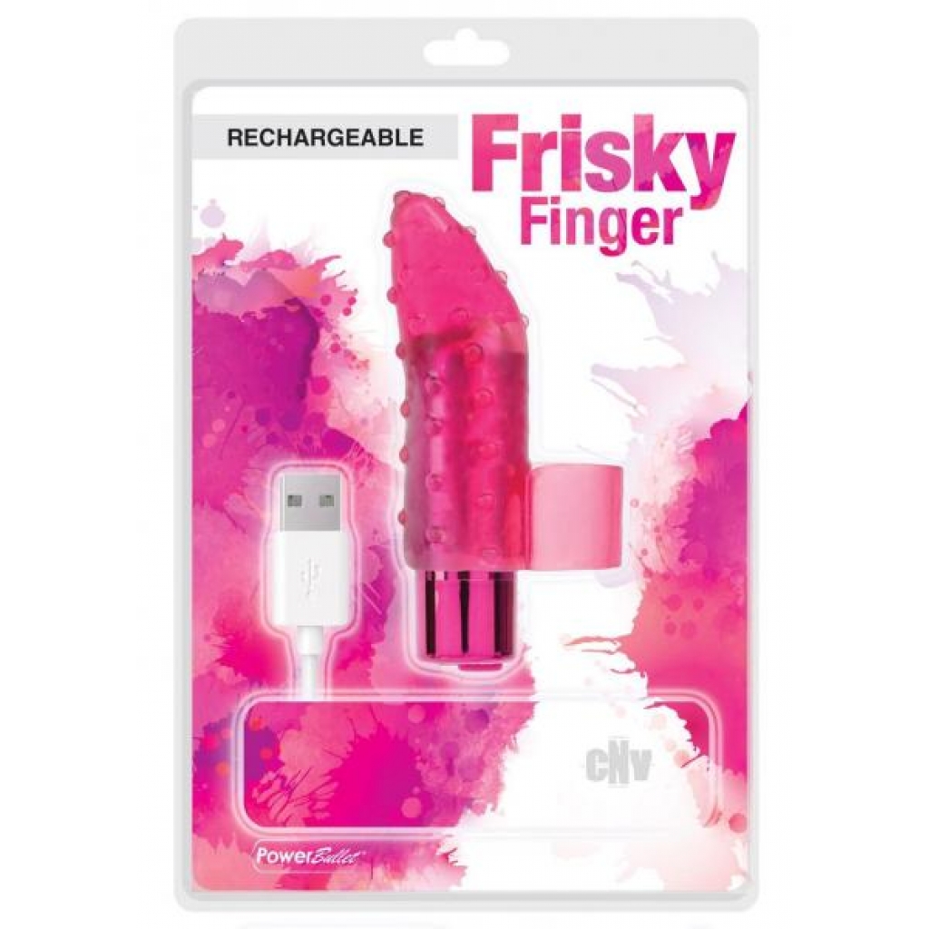 Powerbullet Recharge Frisky Finger Pink - Finger Vibrators