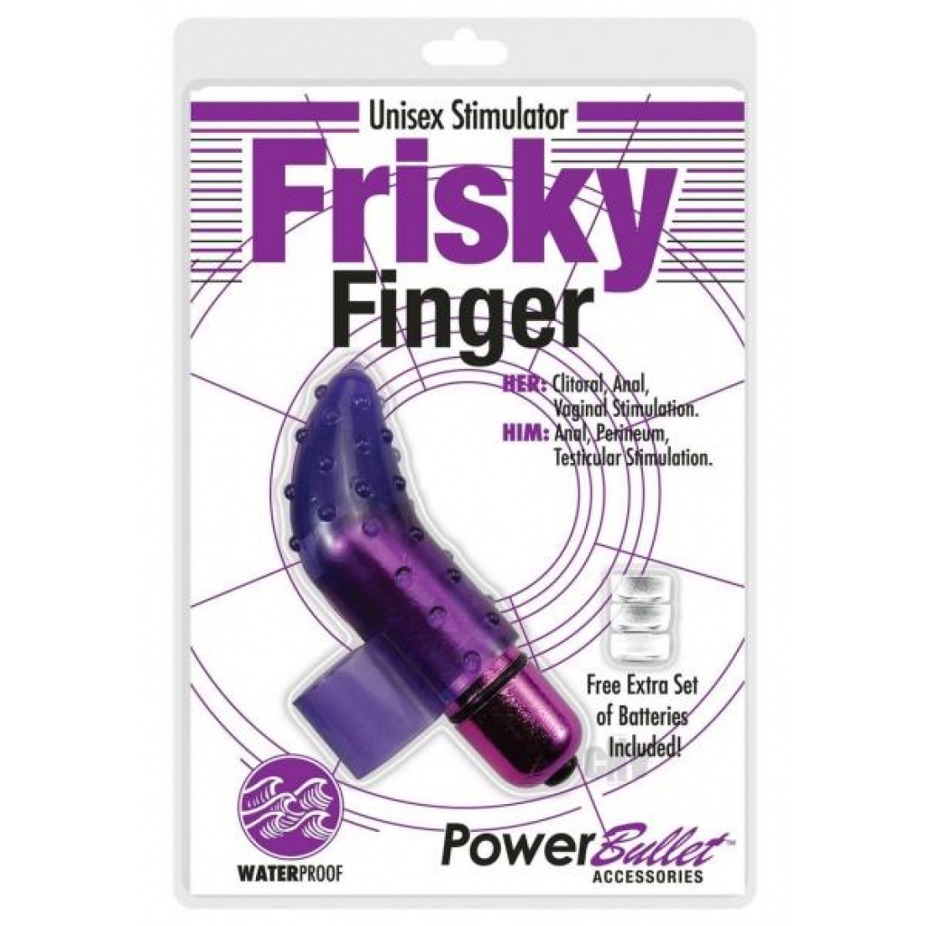 Powerbullet Frisky Finger Purple - Finger Vibrators