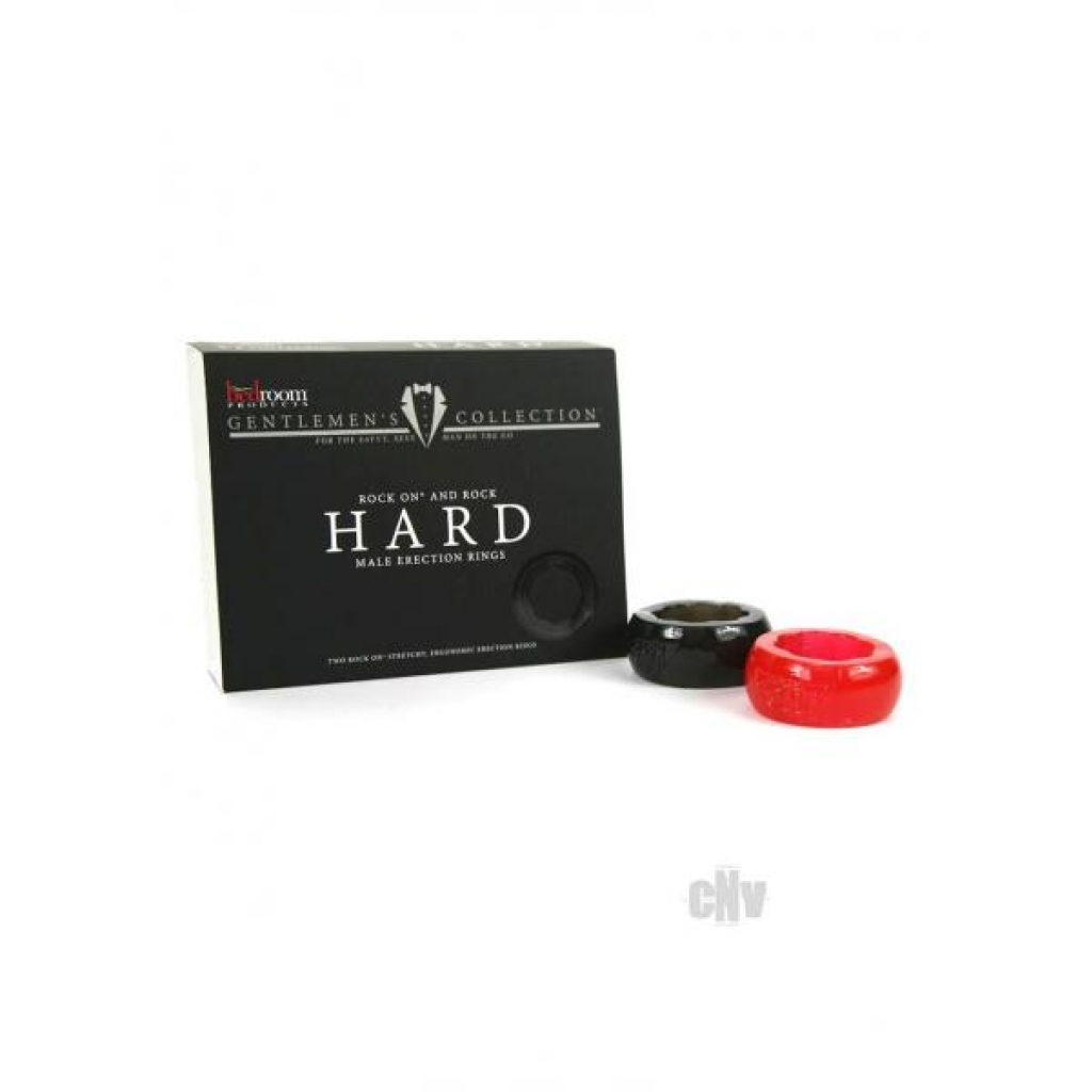 Brp Hard 2pk Red/black - Classic Penis Rings