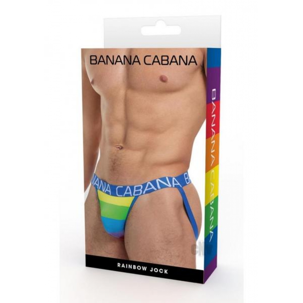 Banana Cabana Jock L/xl Rainbow - Mens Underwear