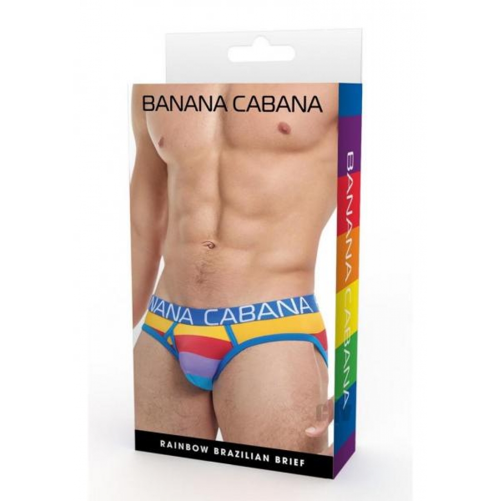 Banana Cabana Brief L/xl Rainbow - Mens Underwear