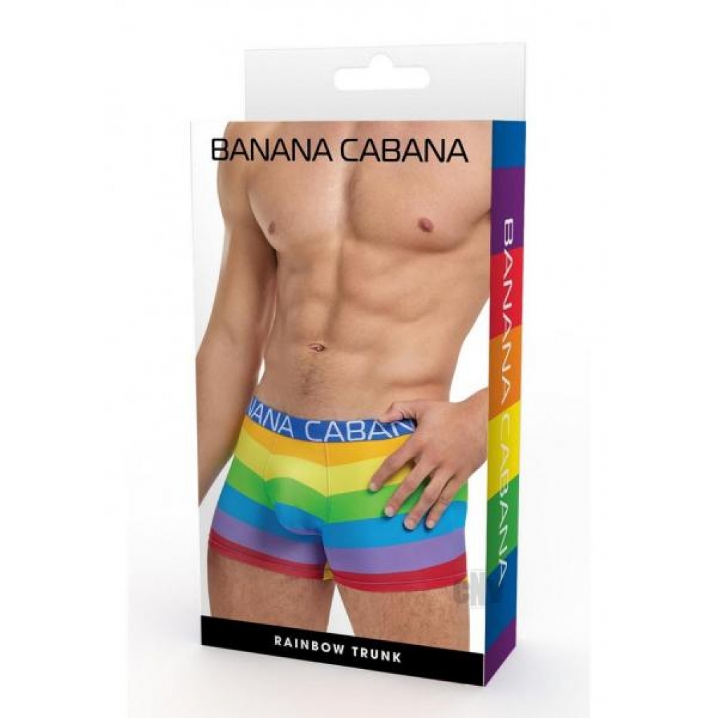 Banana Cabana Trunks L/xl Rainbow - Mens Underwear