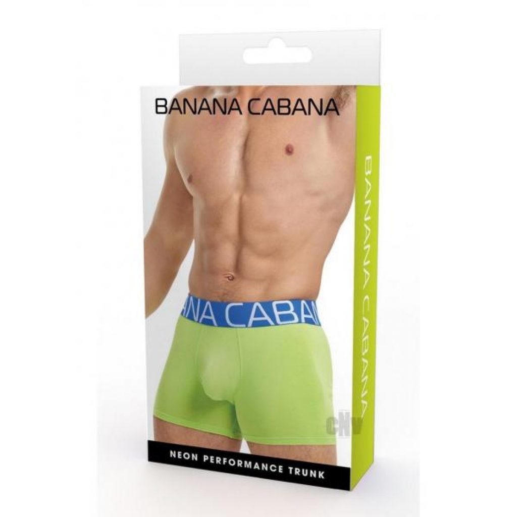 Banana Cabana Trunks L/xl Green - Mens Underwear