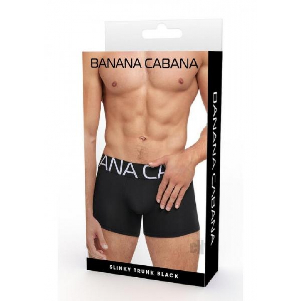 Banana Cabana Trunks L/xl Black - Mens Underwear