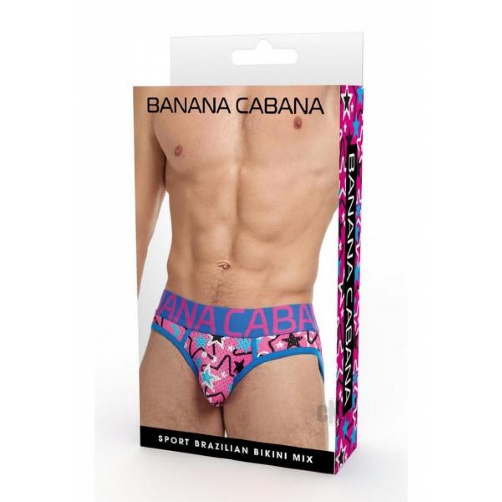 Banana Cabana Sports Bikini Sm/md Multi - Mens Underwear