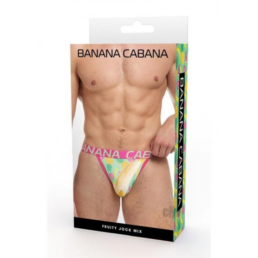 Banana Cabana Jock Fruit Lg/xl Multi - Mens Underwear