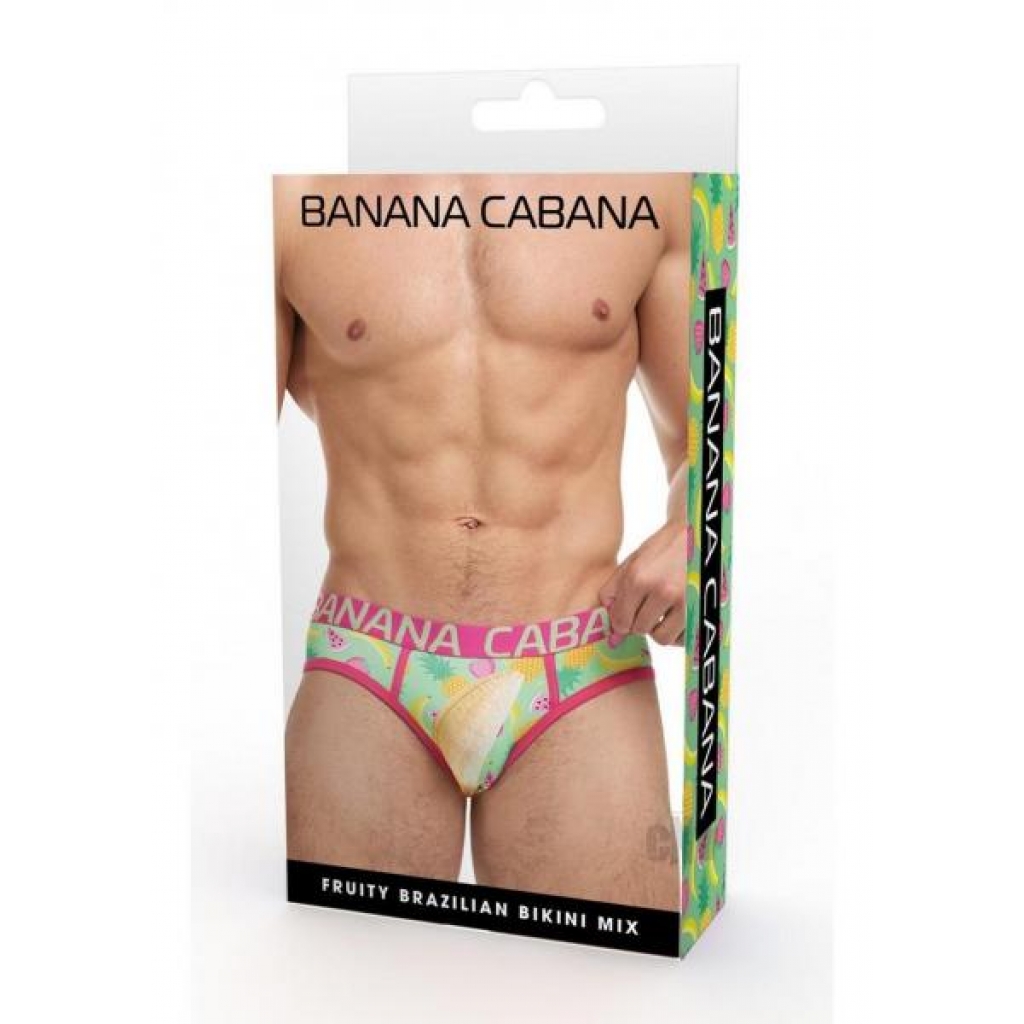 Banana Cabana Bikini Fruit Lg/xl Multi - Mens Underwear