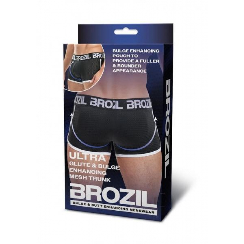 Brozil Mesh Boxer L/xl Blk - Mens Underwear