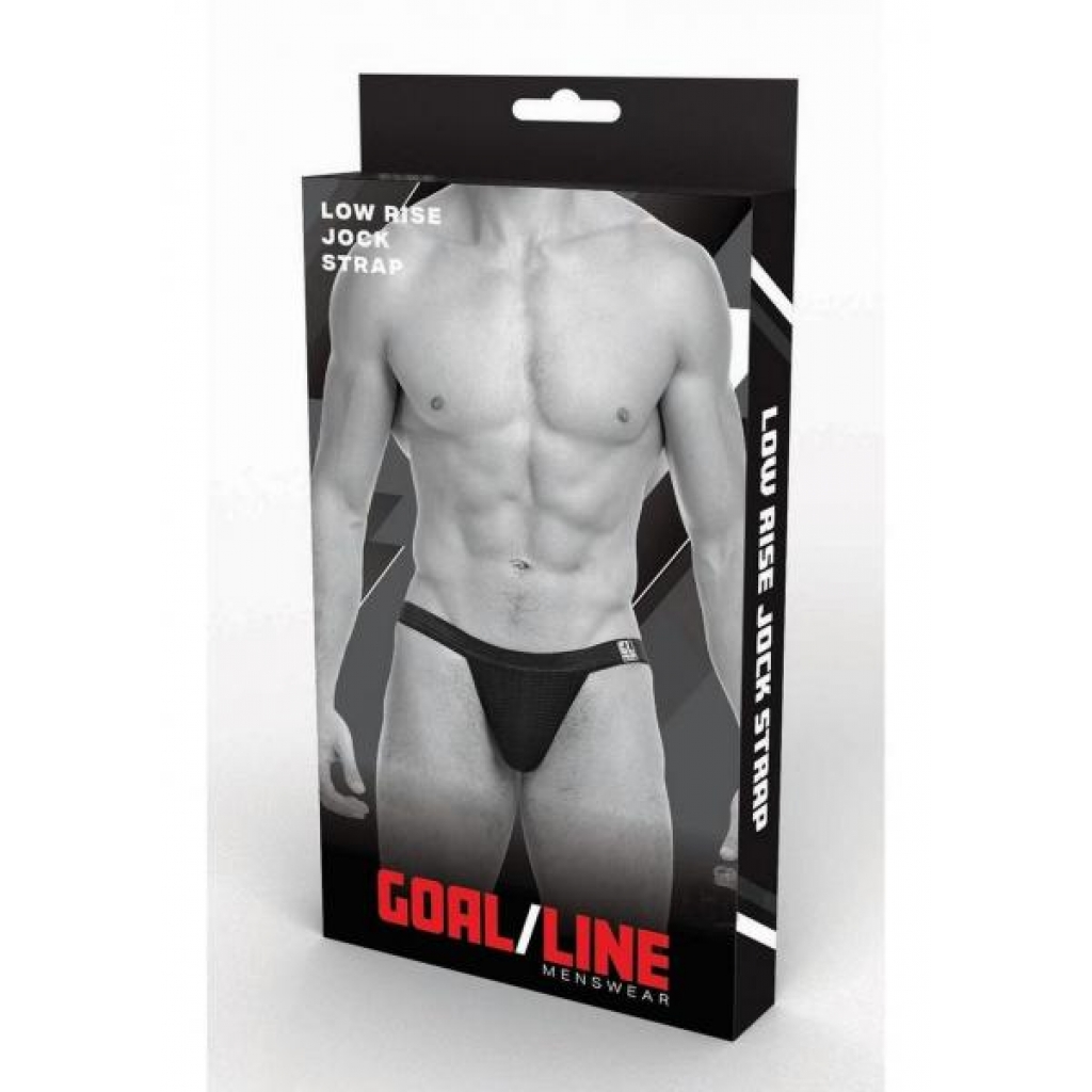 Goal Line Low Rise Jockstrap L/xl Blk - Mens Underwear