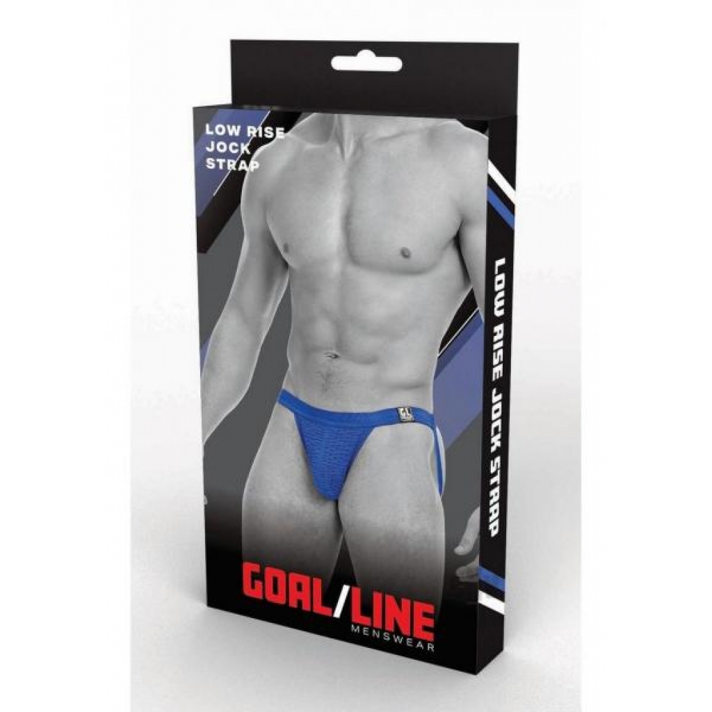 Goal Line Low Rise Jockstrap L/xl Blu - Mens Underwear