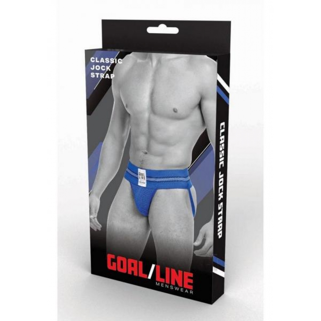 Goal Line Class Jockstrap L/xl Blu - Mens Underwear