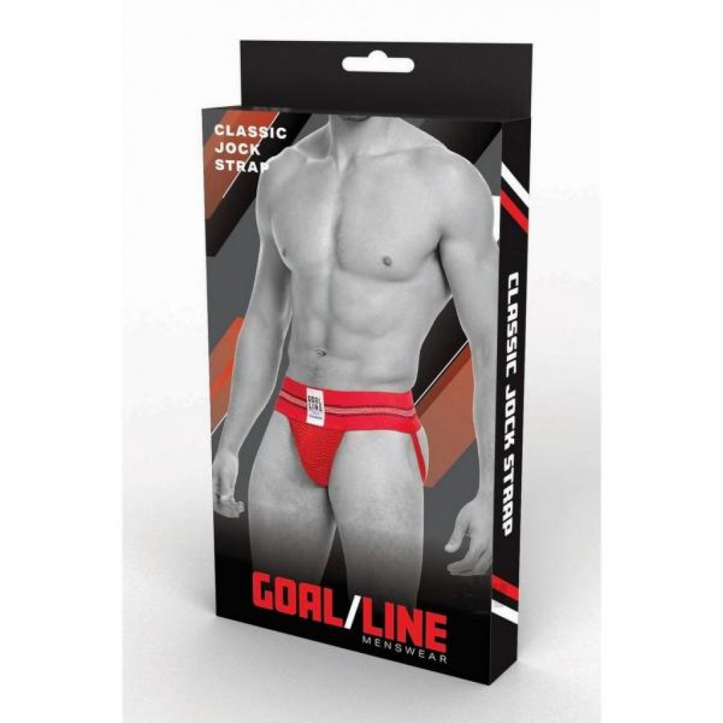 Goal Line Class Jockstrap L/xl Red - Mens Underwear