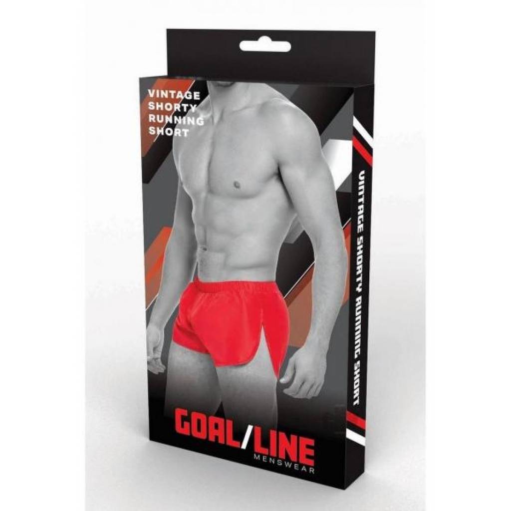 Goal Line Extreme Split Shorts - Red