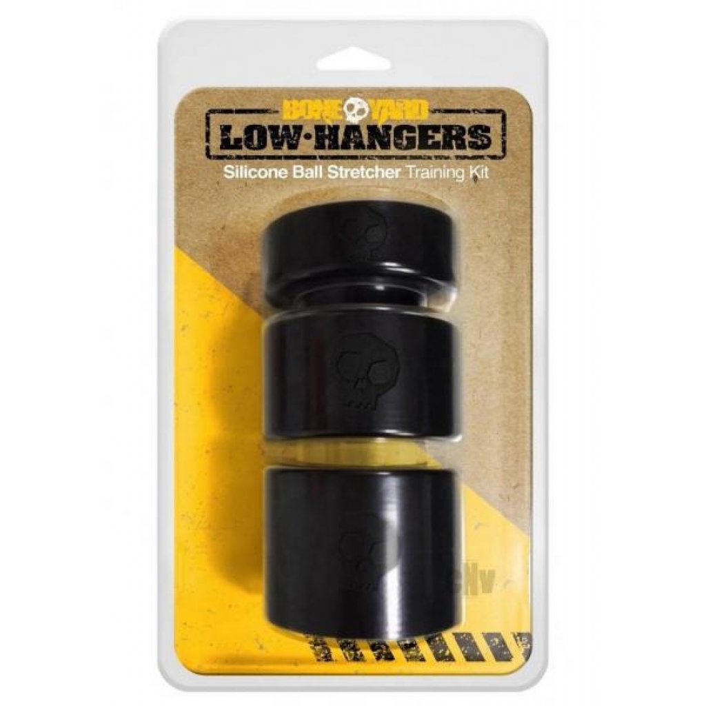 Boneyard Low Hangers 3pc Set Black - Mens Cock & Ball Gear