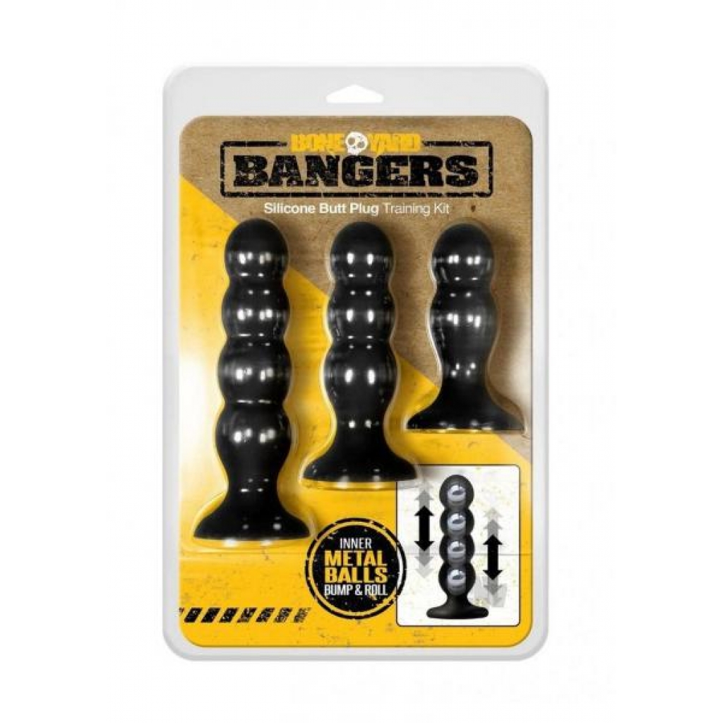 Boneyard Bangers 3pc Kit Black - Kegel Exercisers