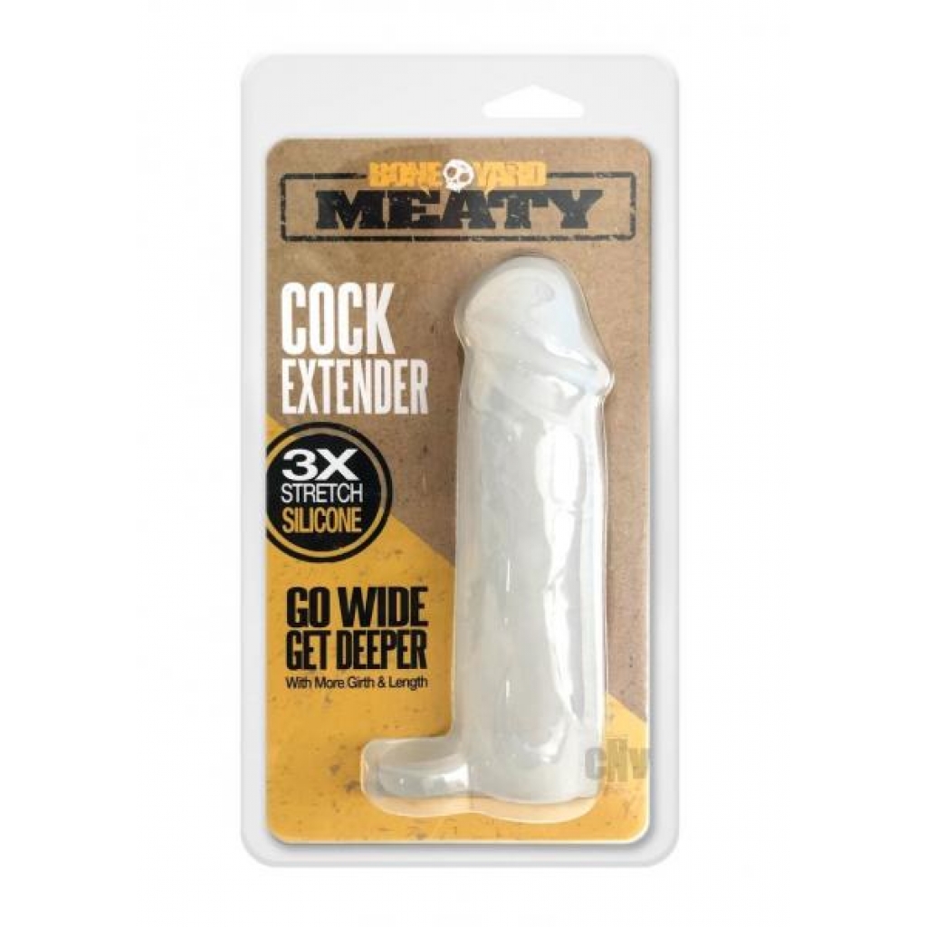 Boneyard Meaty Cock Extender Clear - Penis Extensions