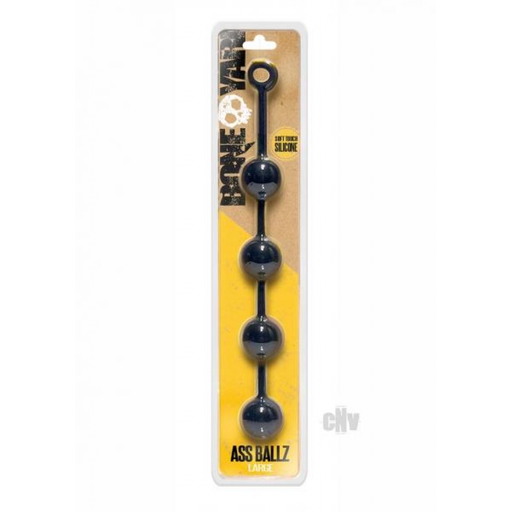 Boneyard Ass Ballz L Black - Anal Beads