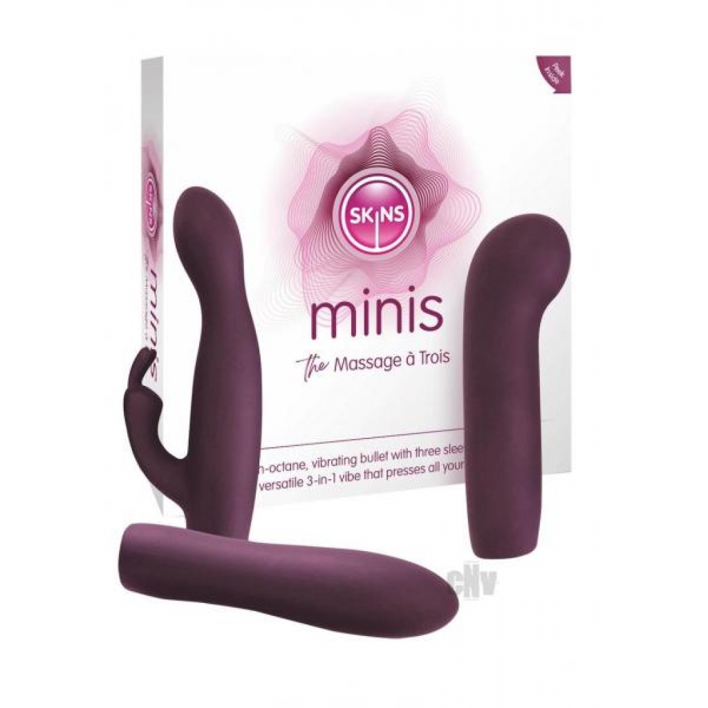 Skins Mini Massage A Trois - Rabbit Vibrators