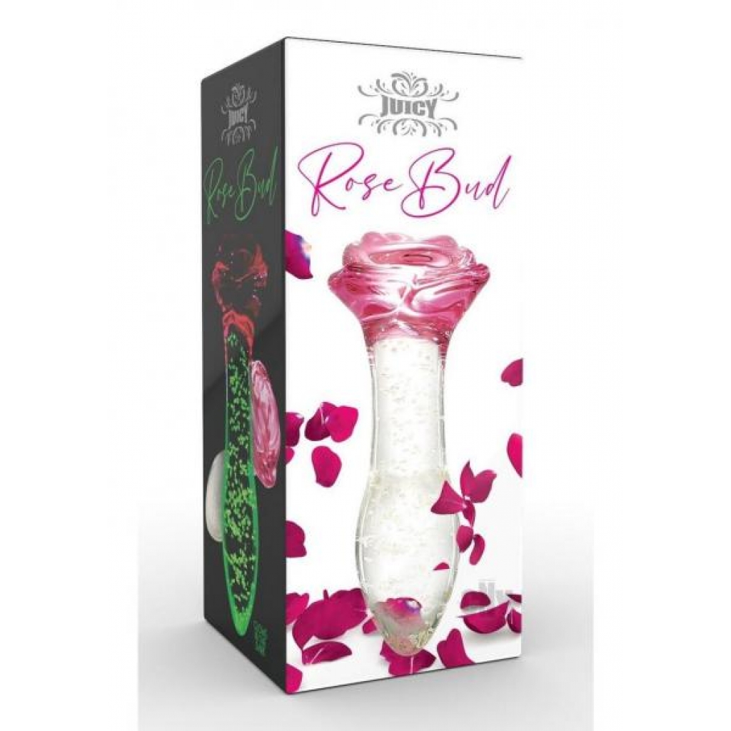 Juicy Glass Rose Clr/pnk - Anal Plugs