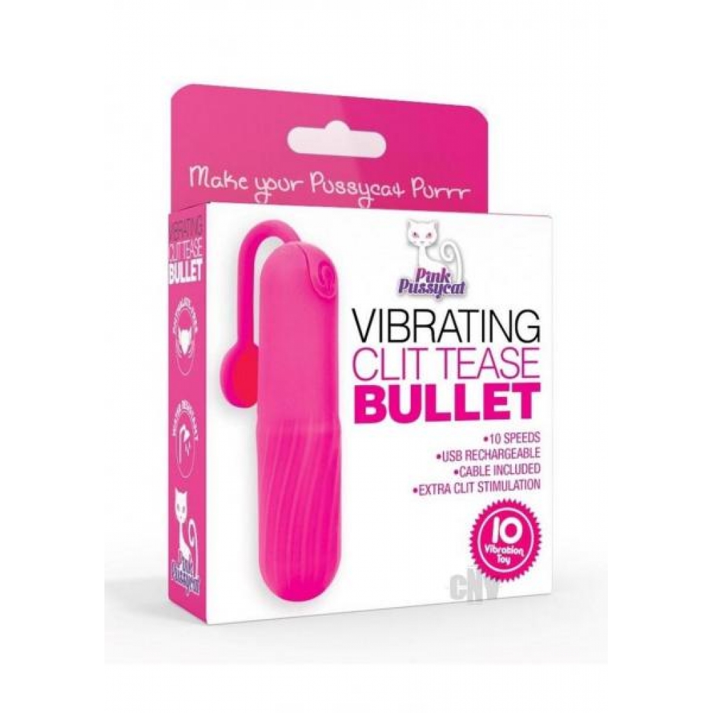 Pink Pussycat Clit Tease Pink - Bullet Vibrators