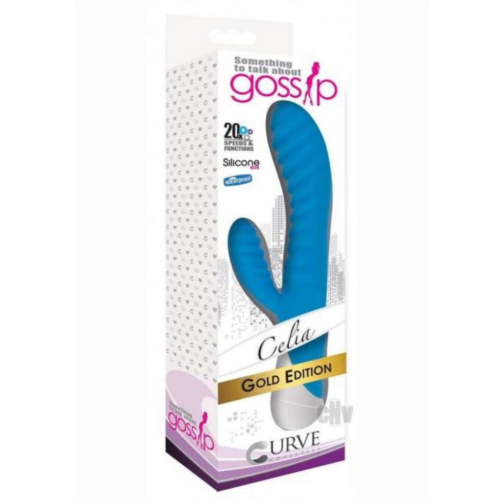 Gossip Celia Rabbit Vibe Blue - Rabbit Vibrators