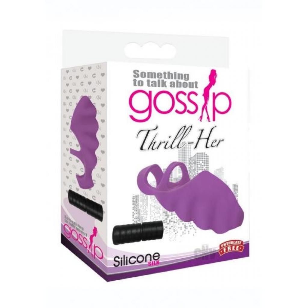 Gossip Thrill Her Finger Vibe Purple - Finger Vibrators