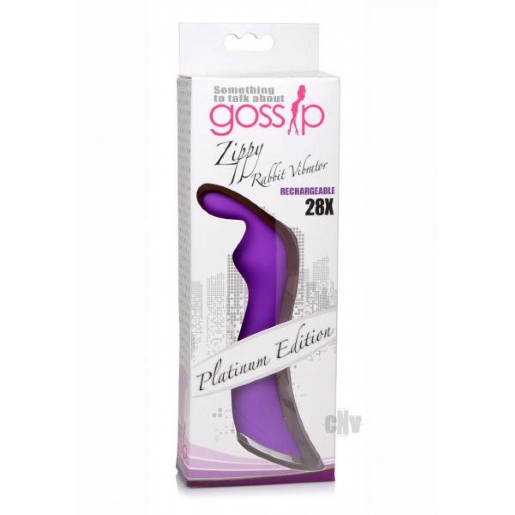 Gossip Zippy Rabbit Vibrator Purple - Rabbit Vibrators