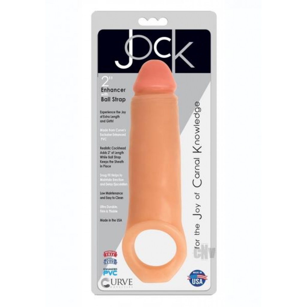 Jock Penis Enhancer W/strap 2 Vanilla - Penis Extensions