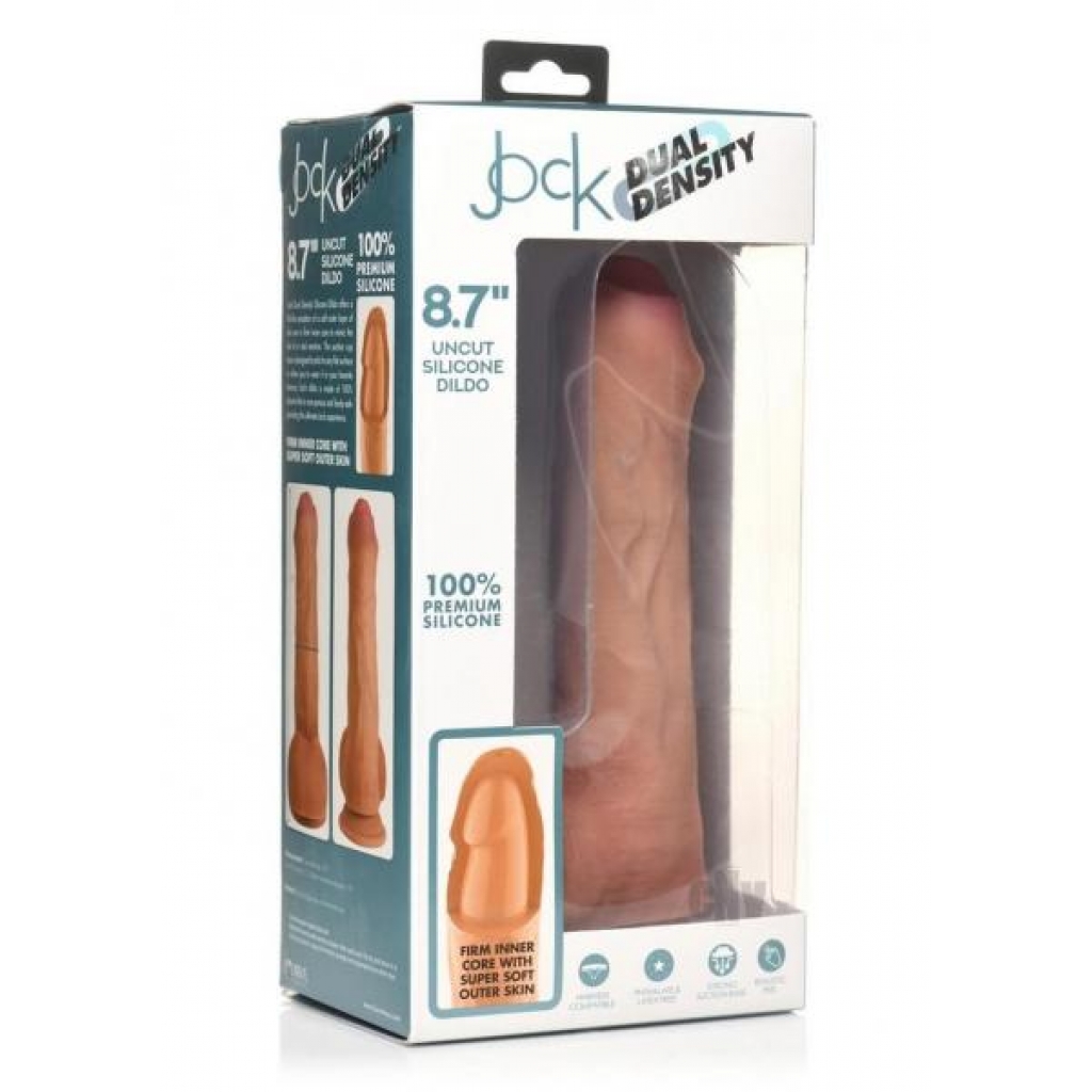 Jock Dual Dense Uncut Dildo 8.7 Tan - Realistic Dildos & Dongs