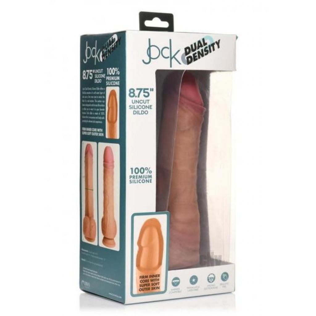 Jock Dual Dense Uncut Dildo 9.8 Tan - Realistic Dildos & Dongs