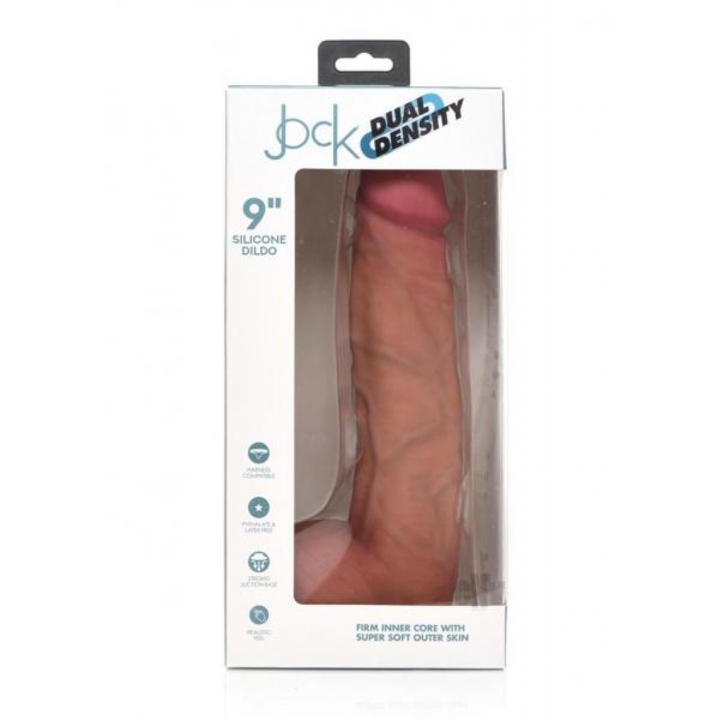 Jock Dual Dense Silicone W/balls  9 Lt - Realistic Dildos & Dongs