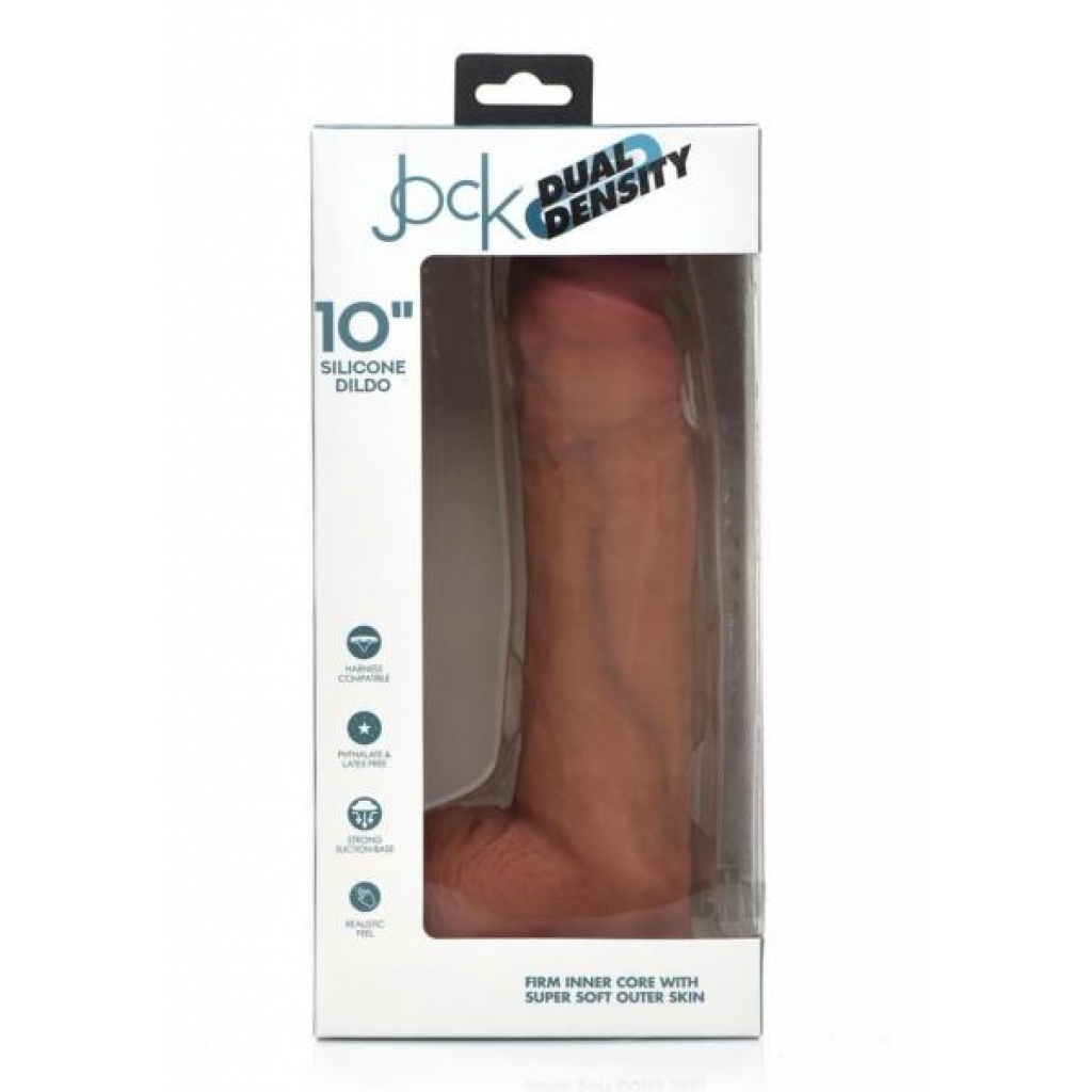 Jock Dual Dense Silicone W/balls  10 Lt - Realistic Dildos & Dongs