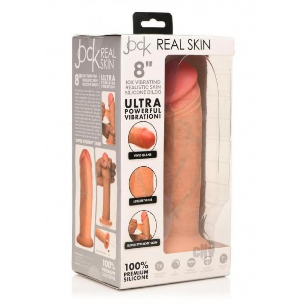 Jock Real Skin Vibe Dildo 8 Vanilla - Realistic Dildos & Dongs