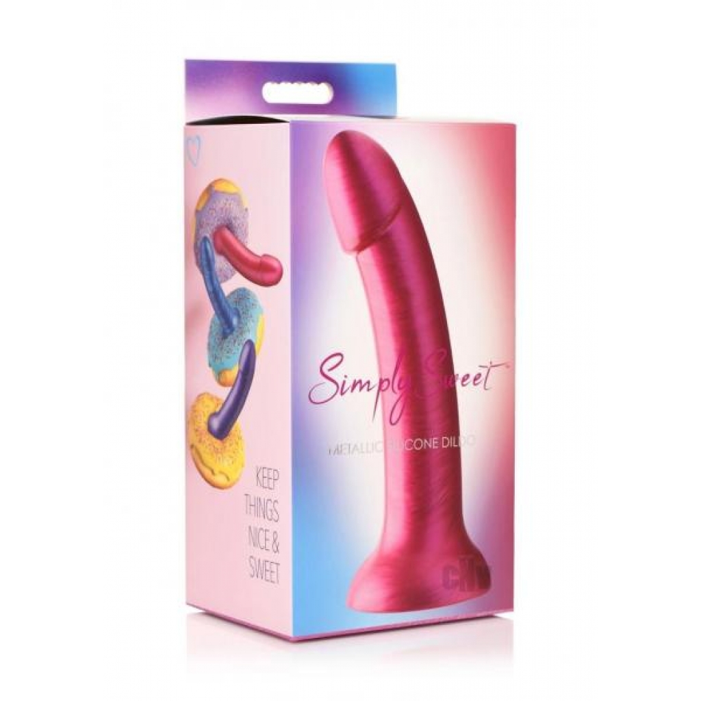 Simply Sweet Silicone Dildo 7 Pink - Realistic Dildos & Dongs