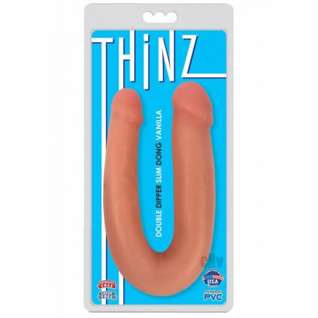 Thniz Double Dipper Slim Dong Vanilla - Realistic Dildos & Dongs