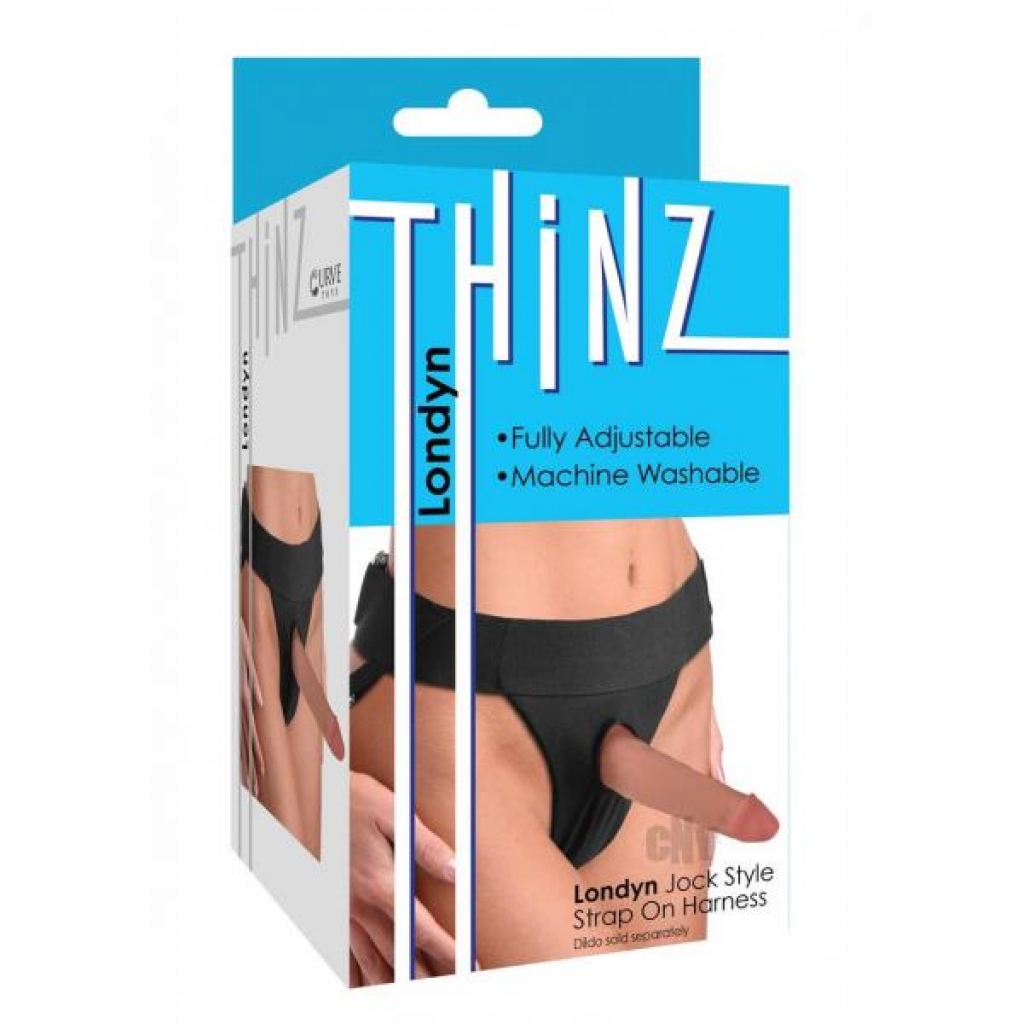 Thinz Londyn Jock Harness Black - Harnesses