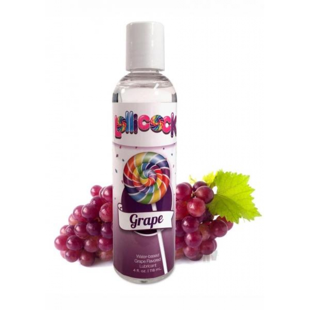 Lollicock Grape Flavored Water-Based Lubricant - 4oz