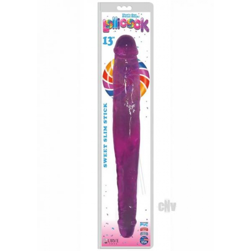 Lollicock Sweet Slim Stick 13 Grape - Double Dildos