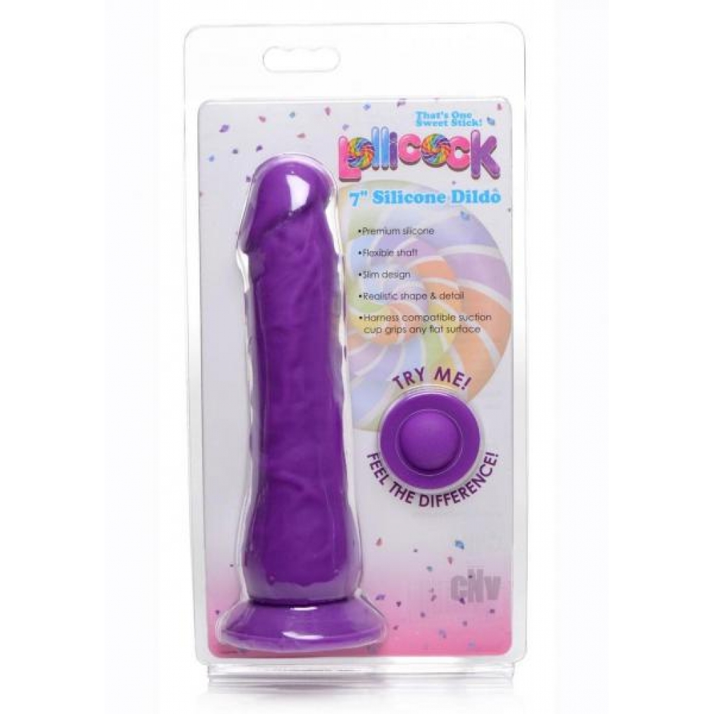 Lollicock Silicone Dildo 7 Grape - Realistic Dildos & Dongs