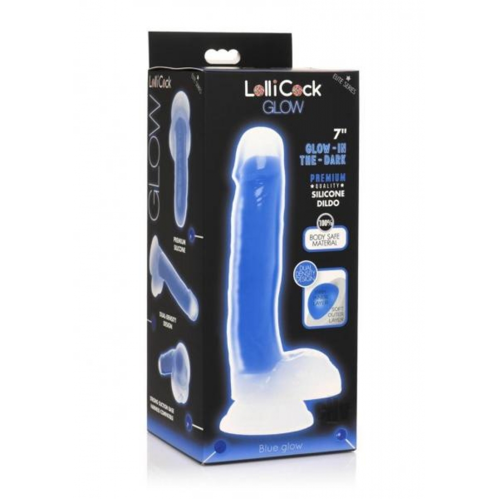 Lollicock Gitd Silicone Balls 7 Blue - Realistic Dildos & Dongs