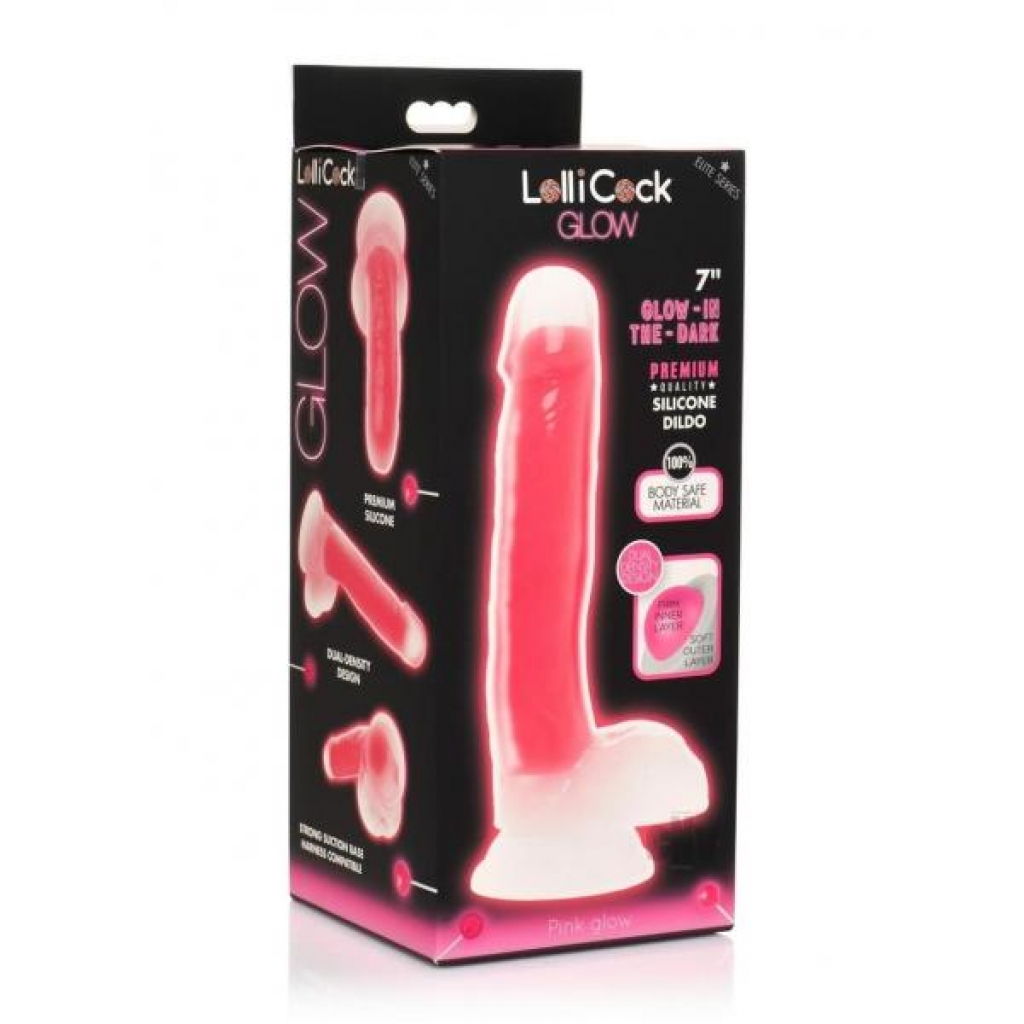 Lollicock Gitd Silicone Balls 7 Pink - Realistic Dildos & Dongs