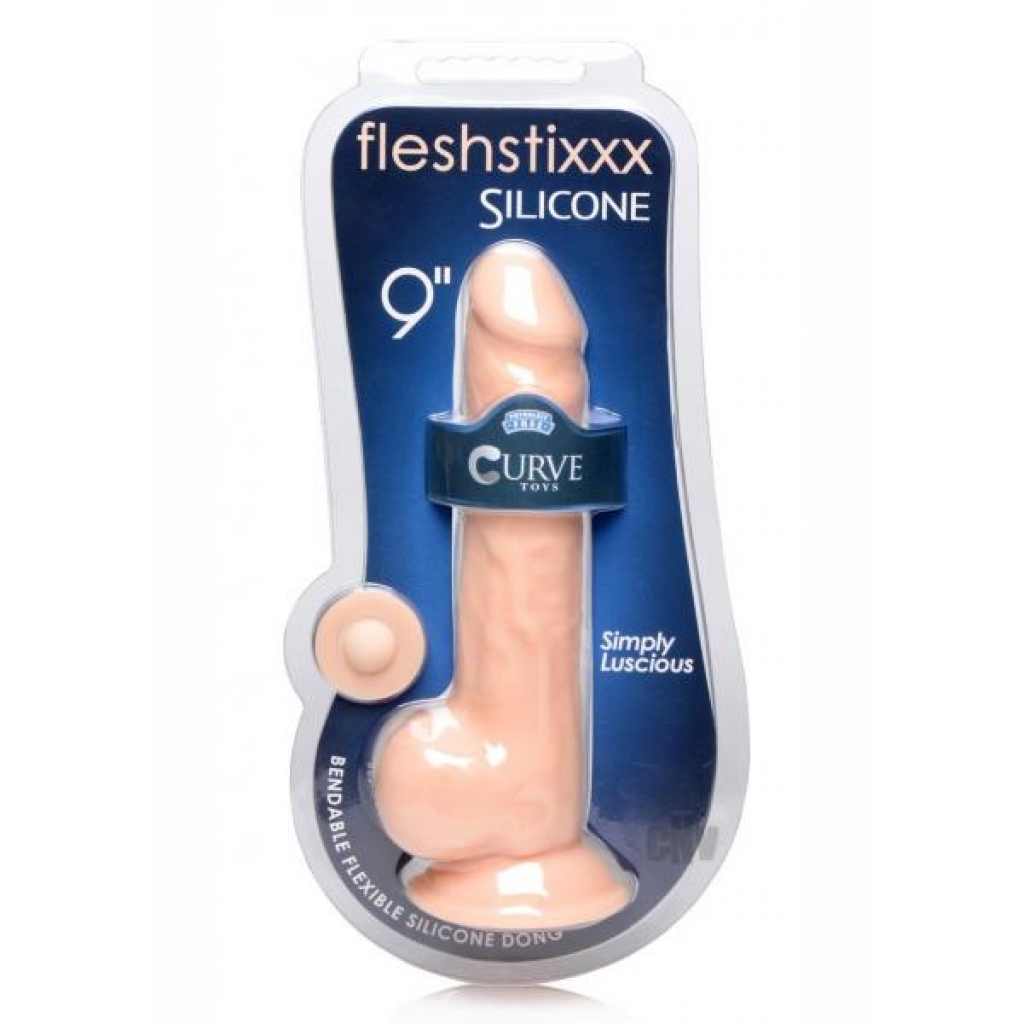 Fleshstixxx Silicone Dong W/balls 9 Van