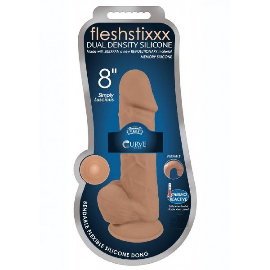 Fleshstixxx Dual Dense W/balls 8 Caram - Realistic Dildos & Dongs