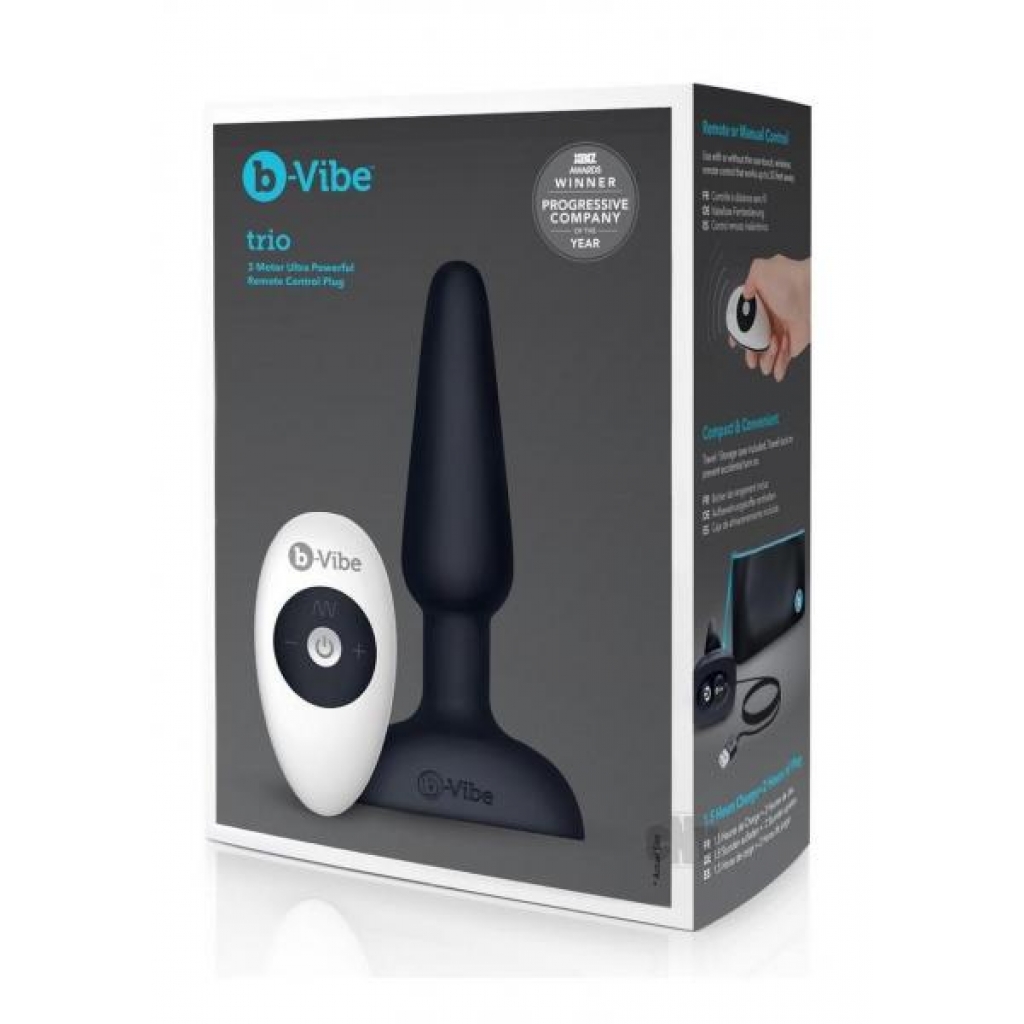 B-vibe Trio Plug Black - Anal Plugs